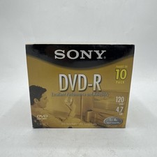 Sony AccuCORE DVD-R 10 Pack 120 Min 4.7 GB Recordable Media Blank Disc New picture