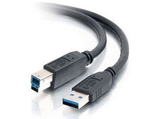 Legrand - C2G USB 3.0 Cable, A to B Black Data 9.8 Feet,  picture