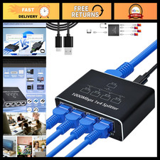 Ethernet Splitter 1 to 4 - RJ45 Network Adapter, 1000Mbps High Speed, USB Powere picture