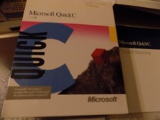 1990 Microsoft Quick C Compiler 3 1/2 Disc version For IBM PC's and Compatibles picture