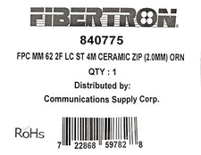 4 Meter LC to ST Fiber Optic Patch Cable Multimode Duplex 62.5/125 Orange NEW picture