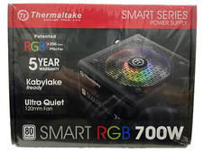 Thermaltake Smart RGB 80 Plus 700W Supply PS-SPR-0700NHFAWU-1 Power Supplies picture