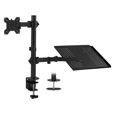Mount-It Laptop and Monitor Desk Mount with Adjustable Arms, Laptop Tray for... picture