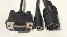 5 ft Serial Interface Cable DIN8F DB9F RS-232 Barrel Inline Plug 23521A picture