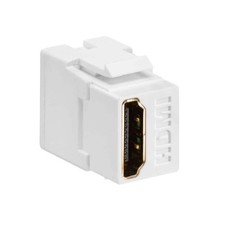 Leviton QuickPort HDMI Snap-In Connector, White (40834-W) picture