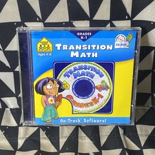 School Zone Transition Math K-1 CD-ROM Educational Homeschool Computer Game PC picture