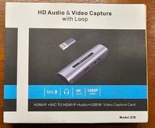 4k HD Audio and Video Capture with Loop HDMI/F +Mic Video Capture Card 1080P New picture