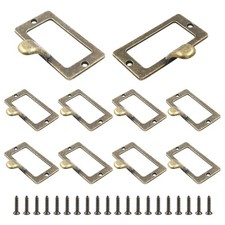 Card Catalog Drawer Pulls, Finger-Pull, File Label Cabinet Pull picture