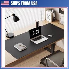 Mouse Pad Large Size Office Desk Protector Mat PU Leather Waterproof Desktop picture
