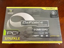 GE Force 8400 GS PCI Sparkle 512MB DDR3 Graphics Card Nvidia Silent HDMI NEW picture