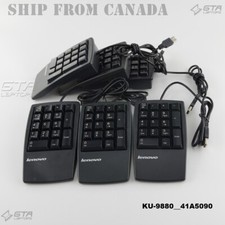 Lot of 6 Original Lenovo Numeric USB Keyboard Keypad KU-9880 41A5090 picture