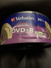 Verbatim Lightscribe DVD+R 30 Pack Blank Media 4.7GB 120mn Recordable NEW SEALED picture