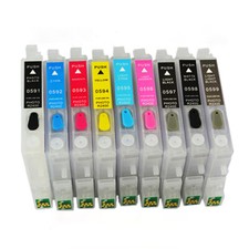 1PC For  R2400 Printer With ARC Chip T0591-T0599 Empty Refillable Ink Cartridge  picture