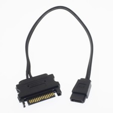SATA 15 Pin to 6 Pin Slimline Power Adapter Cable for Optical CD DVD Drive 17cm picture