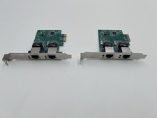 LOT OF 2 Syba SD-PEX24041 *Low Profile* Dual Port Gigabit NIC picture