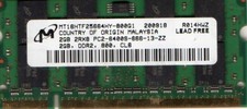 2GB Toshiba Mini NB200 NB205 NB255 NB305 NB505 Netbook/Laptop DDR2 RAM Memory picture