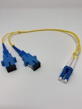 Corning Fiber SC to LC Adapter Cable 100 Feet OFNR Jacket Low Insertion Loss picture
