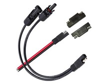 Solar Panel Connectors 10AWG Compatible with MC-4 Solar Connecter to SAE Adapter picture