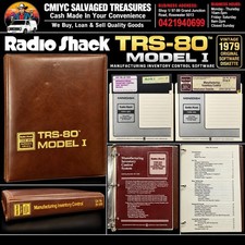 Vintage Radio Shack TRS-80 Model I Manufacturing Inventory Software 1979 Disk picture