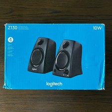 Logitech Z130 Compact Computer Speakers 10W Peak Power Black 980-000417 Open Box picture