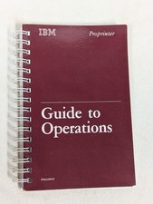 Vintage 1985 IBM - Guide to Operations Proprinter - 6328945 picture