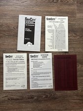 SimCity PC 1989 Original User Documentation Insert Cards Only - J1103 picture