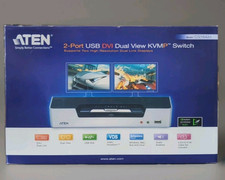 ATEN CS1642A 2-Port Dual Monitor DVI USB KVM Switch Dual Link Audio New Box picture