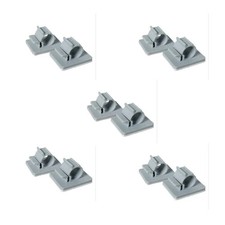 10 PCS 1/4 Inch Adhesive RO Tubing Holder Mounting Clips Cable Clamp Kit picture