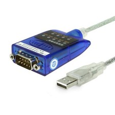 	USB to Serial RS-232 Adapter with LED Indicators FTDI Chipset Supports Windows	 picture