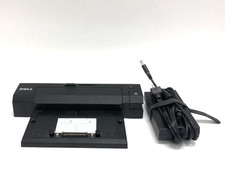 Dell PR02X E-Port Plus II Laptop Docking Station Replicator w/ AC Power Adapter picture