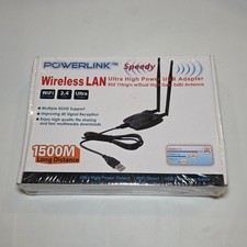 PowerLink N 150 Wireless-B-G-N USB Wireless Lan Adapter Black PL-U15010N SEALED picture