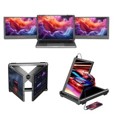 Portable Dual Monitor Screen Extender Tri-Screen Workstation for 13-17.3''Laptop picture