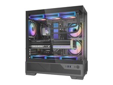 Sama V43BKADA6X1GL Mid Tower PC Case 6 ARGB Fans Black picture