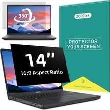 4-way 360° Privacy Screen For 14 Inch 16:9 Laptop, Removable Anti Glare Monitor picture