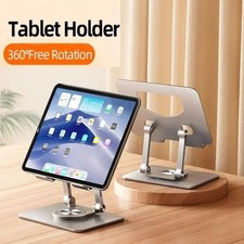 360° Rotating Metal Laptop Stand Riser Foldable Computer Notebook Holder Des picture