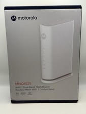 Motorola MNQ1525 White Wi-Fi 7 Dual Band Mesh Router With Adapter picture