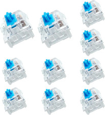 10 PCS Blue Switch Replacement 3 PIN Mechanical Keyboard Switches, picture