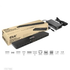 Club 3D CSV-1566 USB-C Triple Display Docking Station – DisplayLink, DP Alt Mode picture