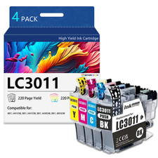 LC3011 Standard Yield Ink Cartridge Set(4Pack)-Compatible for MFC-J491DW Printer picture