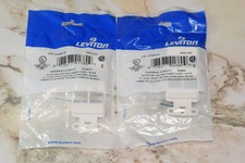 Lot 2 New Leviton QUICKPORT Decora Insert, 4-Port, White 41644-W picture