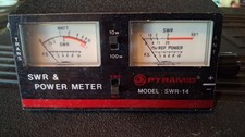 Pyramid Phase III SWR-14 Vintage Watt SWR %REF Power Meter Tenna Pyramid. NOS picture