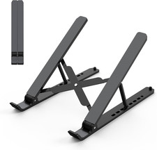 Laptop Stand for Desk, Adjustable Laptop Riser, Black picture