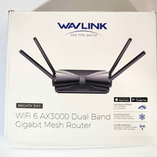 Wavlink MIGHTY EX1 WiFi 6 AX3000 Dual-Band Mesh Gigabit Router Black picture
