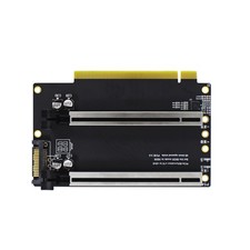 PCIE 3.0 X16 1 to 2 Expansion Card Gen3 Split Card PCIe X16 to X8X8 40.4mm8280 picture