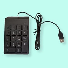 USB Wired Numeric Keypad 18-Key Number Pad Keyboard for Laptop PC Windows picture