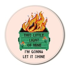 Feronty Round Mouse Pad Dumpster Fire picture
