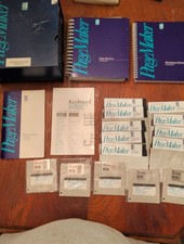  1987 Aldus Pagemaker Version 1.04 Box Set Software 9- 5.25 Floppy's + Manuals picture