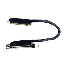 Fast Speed PCIE 5.0 X16 Graphics Card GPU Extension Cable Silver Plated Wire picture