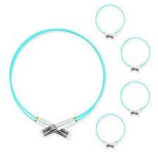 5 PCS 0.5 Meter LC UPC to LC UPC Duplex MultiMode Fiber Optic Patch Cord picture