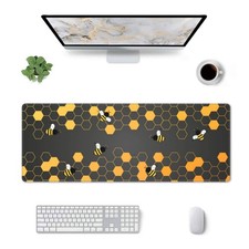 Bee Cute Gaming Mouse Pad Large Mat XXL Desk XL Extended 31.5x11.8 Inch picture